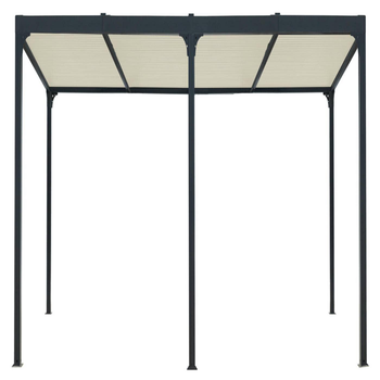 Visuel 1 du produit Pergola bioclimatique coloris gris en aluminium - 3,6 x 5,98 m