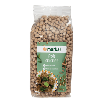 Visuel 1 du produit Pois chiches bio en sachet de 500 g