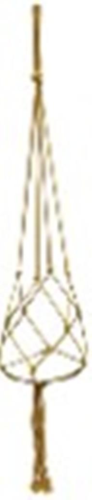 Visuel 1 du produit Suspension pour plante en macramé de jute ocre - 90 cm