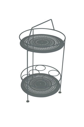 Visuel 1 du produit Bar portatif Montmartre coloris gris en acier Fermob - Ø 40 x 40 cm