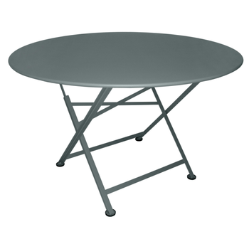 Visuel 1 du produit Table pliante Cargo coloris gris en acier Fermob - Ø 117 cm
