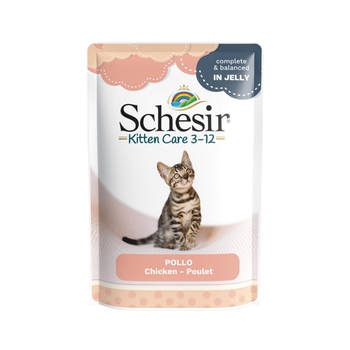 Visuel 1 du produit Aliment humide pour chaton poulet en gelée Schesir Kitten Care - 85 g