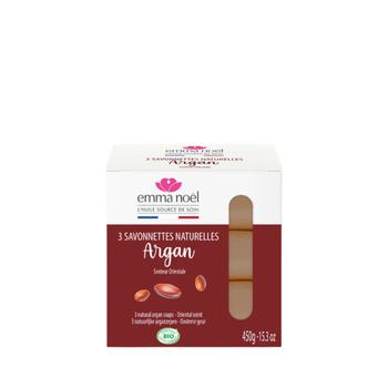 Visuel 1 du produit Savonnettes à l’argan bio en sachets de 3 x 150 g