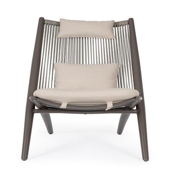 Visuel 1 du produit Fauteuil lounge Aloha alu/corde