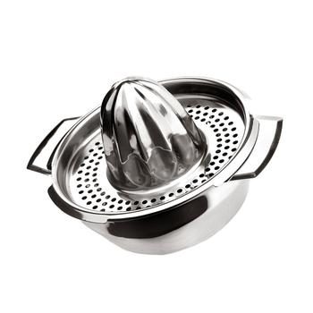 Visuel 1 du produit Presse-agrumes en inox argent Ideale - 16,5 x 13 x 10 cm