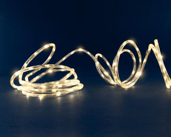 Visuel 1 du produit Guirlande lumineuse à 250 micro-LED blanc chaud et tube transparent Fil Lumière® - 7,5 m