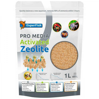 Visuel 1 du produit Zeolite activée pour filtre d'aquarium, SUPERFISH Pro Media - 1L