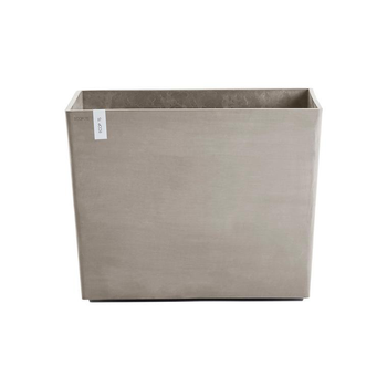 Visuel 1 du produit Jardinière Paris coloris taupe en plastique recyclé Ecopots - 85 x 40 x 65 cm - 220 L