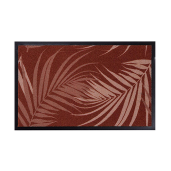 Visuel 1 du produit Tapis absorbant intérieur Sweetsol imprimé Fougères terra cotta - 60 x 40 cm