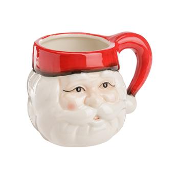 Visuel 1 du produit Mug en céramique rouge 50 cl Père Noël - Ø 8 x H 10 cm
