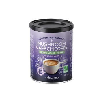 Visuel 1 du produit Boisson instantanée Mushroom café chicorée bio Lion’s mane Aromandise - 75 g