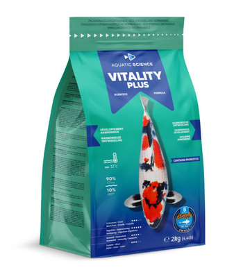 Visuel 1 du produit Nourriture complète et nutritive pour koïs de minimum 7 cm de long Aquatic Science Vitality Plus - Taille S sac de 2 kg