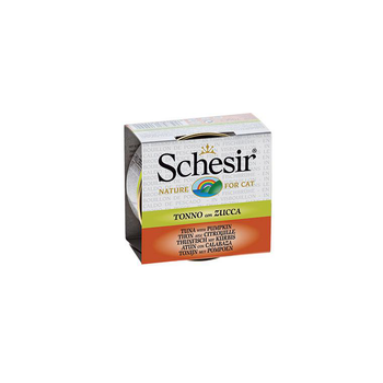 Visuel 1 du produit Boîte pour chat Schesir Thon Citrouille + bouillon 70 g