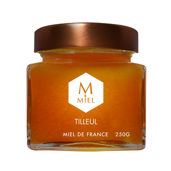 Visuel 1 du produit Miel de tilleul dans un pot en verre Hexagone - 250 g