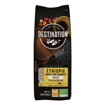 Visuel 1 du produit Café moulou moka Ethiopie équitable bio Destination - 1 kg