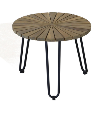 Visuel 1 du produit Table basse acacia coloris marron en acacia - 50 x 40,5 cm