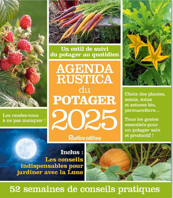 Visuel 1 du produit Agenda "Agenda Rustica du potager 2025" aux Éditions Rustica