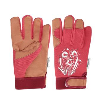 Visuel 1 du produit Gant Spring coloris rouge en maille polyester et cuir Blackfox - taille 7