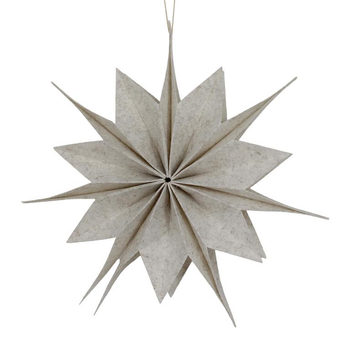 Visuel 1 du produit Décoration à suspendre forme étoile en feutrine marron - Ø 30 cm