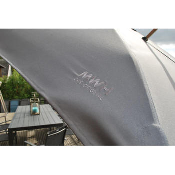 Visuel 1 du produit Parasol déporté anthracide octogonal Royal Garden Royal Deluxe - 3 x 3 m