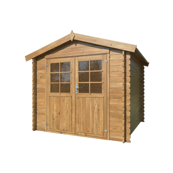 Visuel 1 du produit Abri de jardin naturel White Wood  Valence - 5 m² / 28 mm