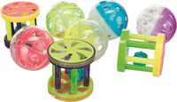 Visuel 1 du produit Jouet balle ou rouleau en plastique avec clochette Trixie - Ø 4,5 cm