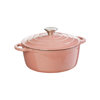 Visuel 1 du produit Cocotte en fonte vieux rose 2,7 L - 29 x 22 x 14,5 cm (2,7 L)