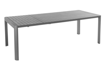Visuel 1 du produit Table Filao coloris gris en aluminium Bizzotto - 180/240 x 100 cm