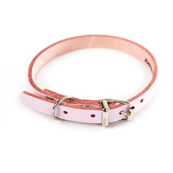 Visuel 1 du produit Collier en cuir rose pour chien 3,1x62 cm