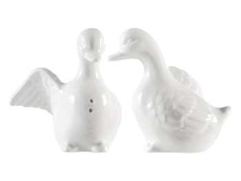 Visuel 1 du produit Poivrier porcelaine blanche forme Canard - 8 x 9 x 9 cm