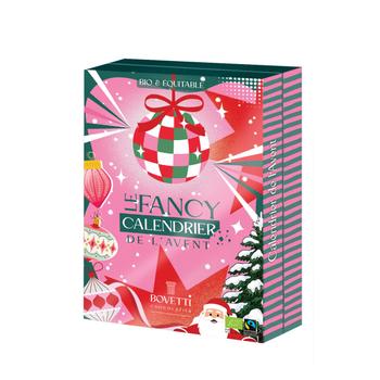 Visuel 1 du produit Calendrier de l’Avent au chocolat noir et au lait bio Bovetti Fancy - 175 g