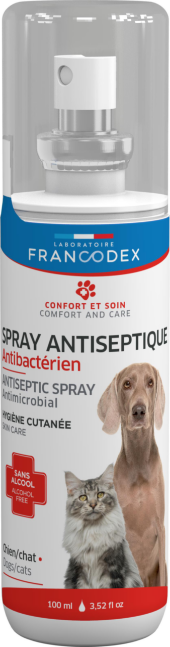 Visuel 1 du produit Spray antiseptique pour chien et chat Francodex – 100 ml