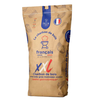 Visuel 1 du produit Charbon de bois en très gros morceaux Soler - 50 L