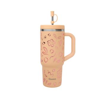 Visuel 1 du produit Travel cup isotherme en inox Qwetch Moani abricot - 900 ml