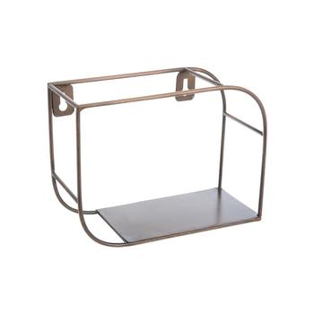 Visuel 1 du produit Étagère à 1 plateau en métal bronze petit modèle - 22 x 9,5 x 16 cm