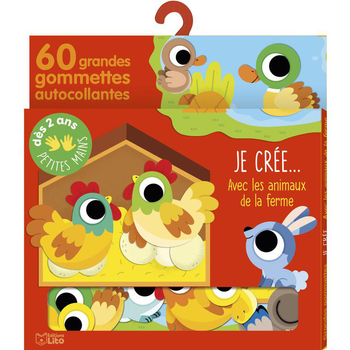 Visuel 1 du produit Avec ses gommettes, bébé crée… “les animaux de la ferme” Editions Lito