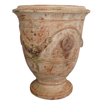 Visuel 1 du produit Vase Anduze patine ancienne en terre cuite émaillée H 38 x Ø 43 cm