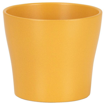 Visuel 1 du produit Cache-pot en céramique jaune Scheurich 808 Curcuma - Ø 11 cm