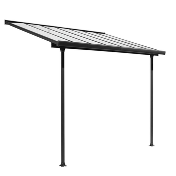 Visuel 1 du produit Toit terrasse coloris gris en aluminium - 3 x 3,07 m