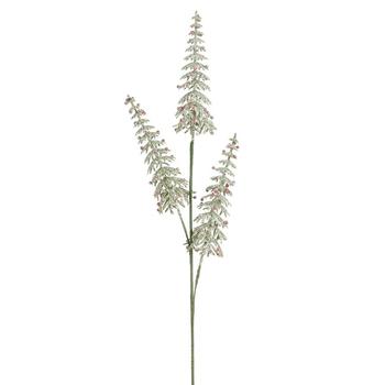 Visuel 1 du produit Tige de 3 sapins artificiels verts givrés - Ø 8 x H 68 cm
