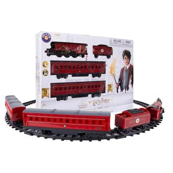 Visuel 1 du produit Décoration pour village de Noël Train Hogwarts Express Harry Potter coloris rouge 28 pcs à piles My Village