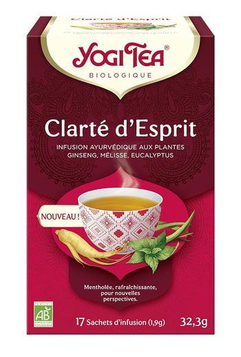 Visuel 1 du produit Thé Clarté d'esprit bio Yogi Tea - 17 sachets