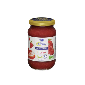 Visuel 1 du produit Préparation bio 100 % fruits fraise Saveurs Attitudes - 310 g