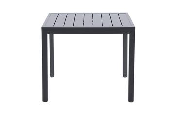 Visuel 1 du produit Table de jardin Zinnia 4 à 6 places coloris gris anthracite en aluminium - 88,5 à 167,5 x 90 x 75 cm