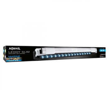 Visuel 1 du produit Rampe LED aquarium d'eau de mer Leddy Slim Marine 2.0 Day & Night | Blanc 36 W 10000 K - AQUAEL
