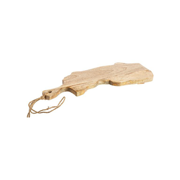 Visuel 1 du produit Planche sur pied en bois de manguier naturel forme vague - 50 x 19,5 x 2,5 cm