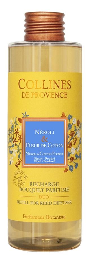 Visuel 1 du produit Recharge pour bouquet parfumé néroli et fleur de coton Collines de Provence Duos parfumés - 500 ml