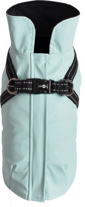 Visuel 1 du produit Manteau pour chien en néoprène coloris bleu harnais intégré Bobby Tom - Taille 52XL