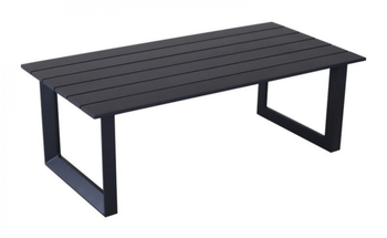 Visuel 1 du produit Table basse Prado, aluminium graphite, PROLOISIRS - 120x60x42cm