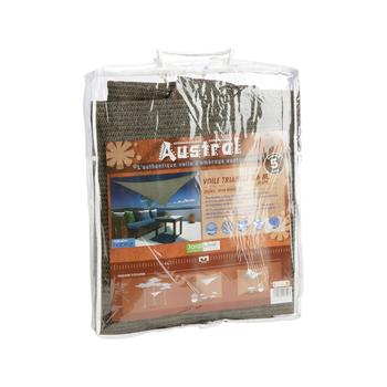 Visuel 1 du produit Voile triangulaire en toile marron havane Jardiline Austral - 3,6 m